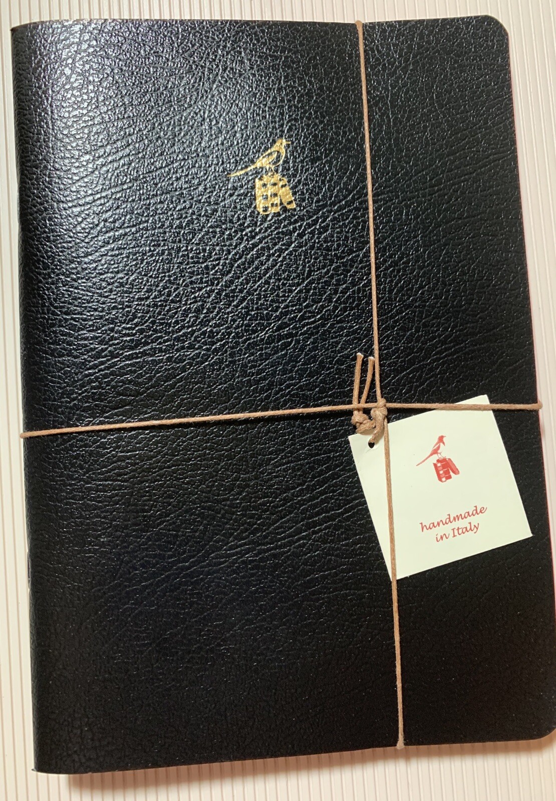 Bieffe Handmade Journal Notebook Made in ITALY 3 Pk Black Leather Birthday Gift