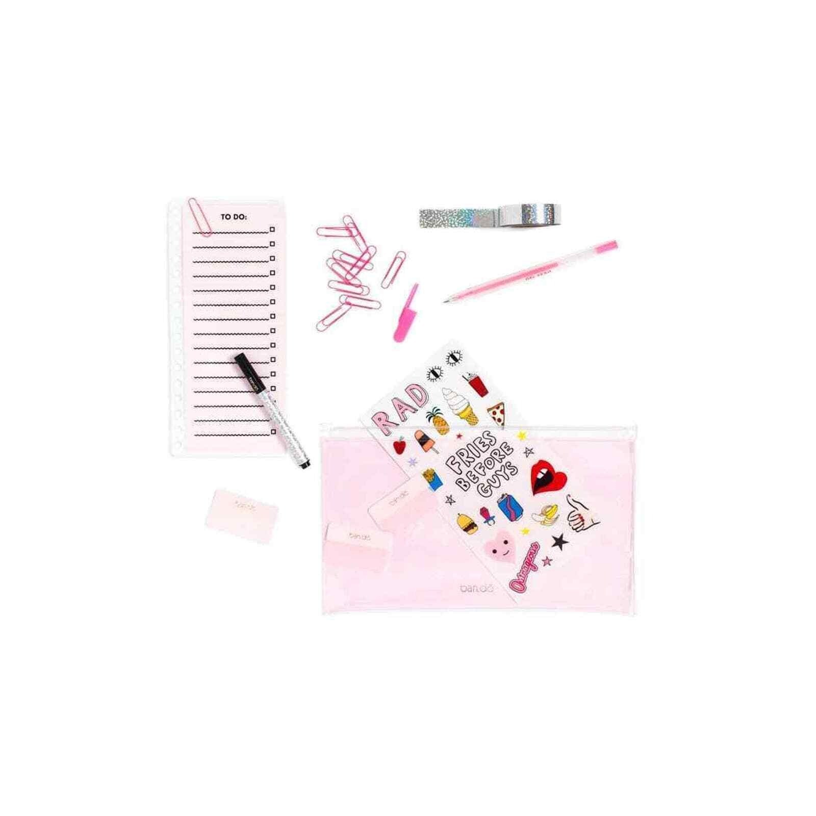 Ban.do Agenda Starter Pack Unisex OS Pink New Planner Accessories Stationery Kit