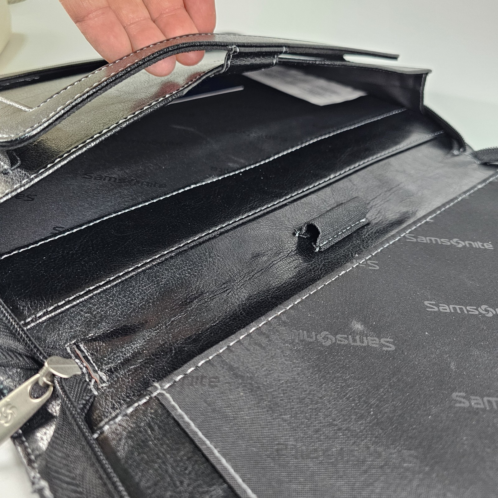 Samsonite Ipad Portfolio Folder Organizer Planner Notepad Pad Folio Zip Around