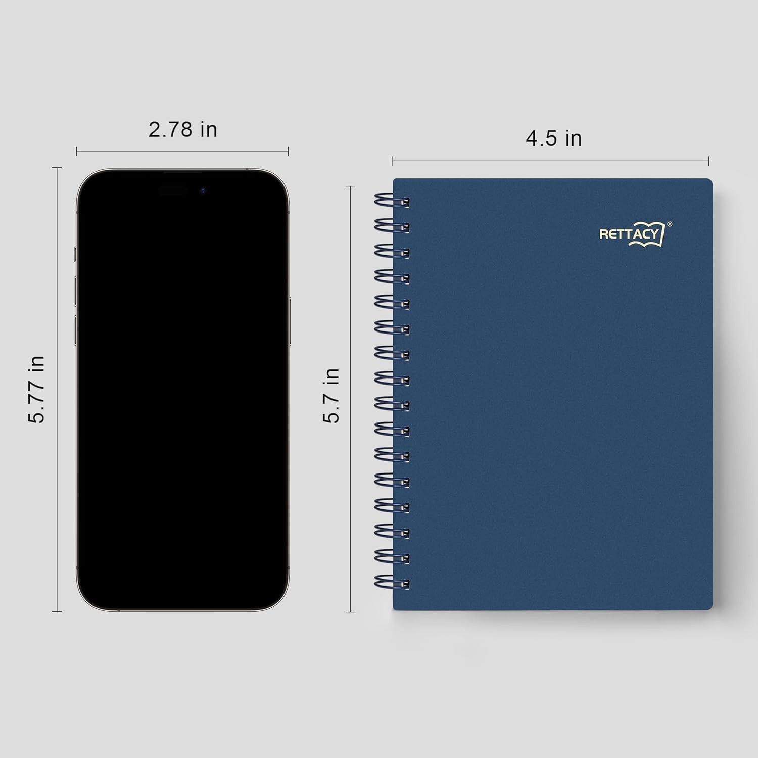 Portable Navy Blue Pocket Journal – 160 Lined Acid-free Pages, Lay-flat Design