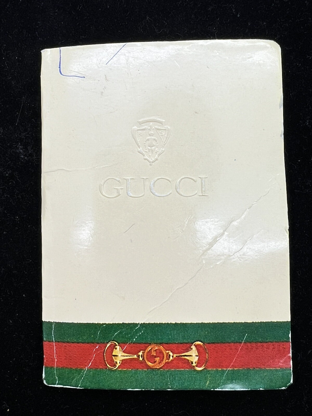 Vintage 1970-80s Unused Gucci Pocket Telephone Address Book Estate Fresh