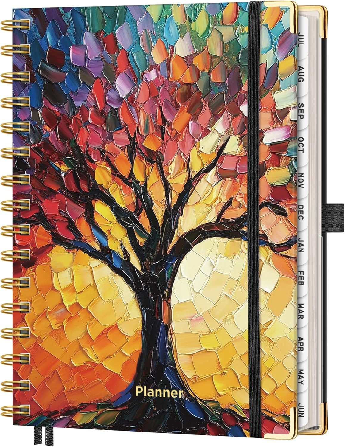 AHGXG Academic Planner 2026-2027 5.7×8.3 Colorful Tree