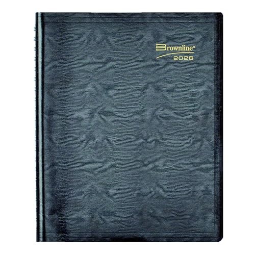 2026 Essential Daily Planner – 12 Month Appointment Book, Twin-Wire Binding, 11″