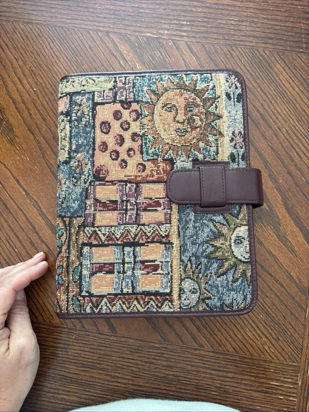 Day-Timer Desk Planner NEW Upholstery SOLEIL 8.5×11 Vintage
