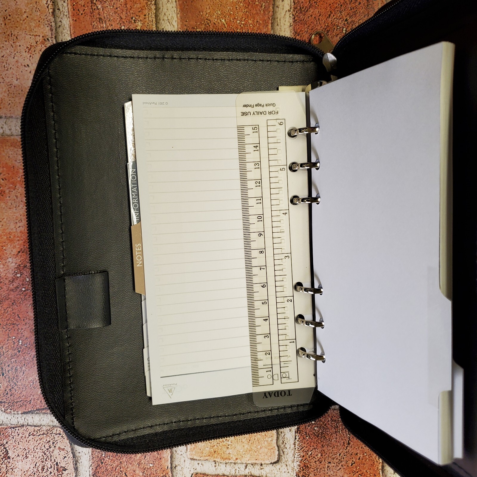 Vintage Ultimate Organizer Black, PlanAhead 6 Rings, Unused w/tags