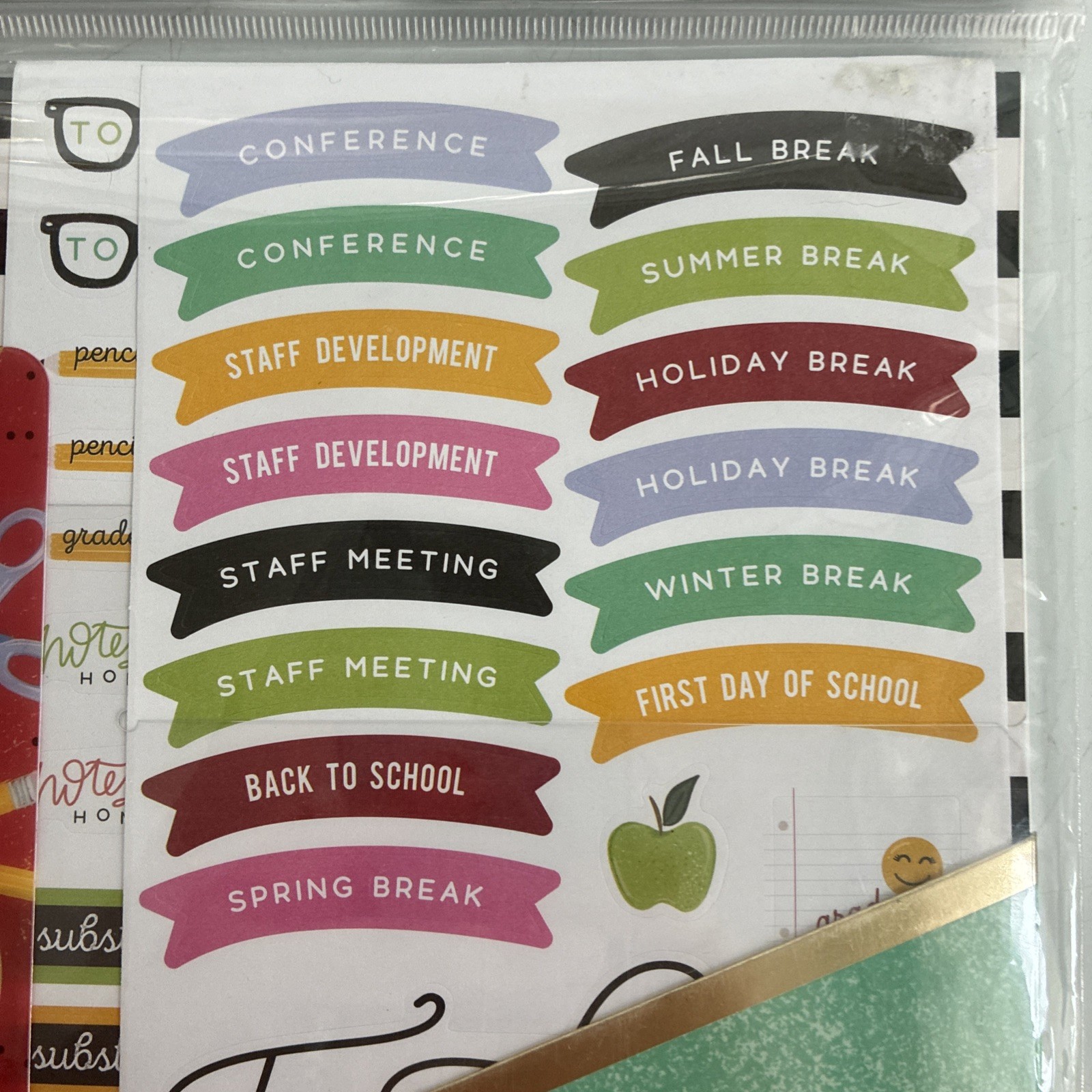 Happy Planner Teacher Edition Planner Accessories 92 Pc Teacher Gift Set NIP