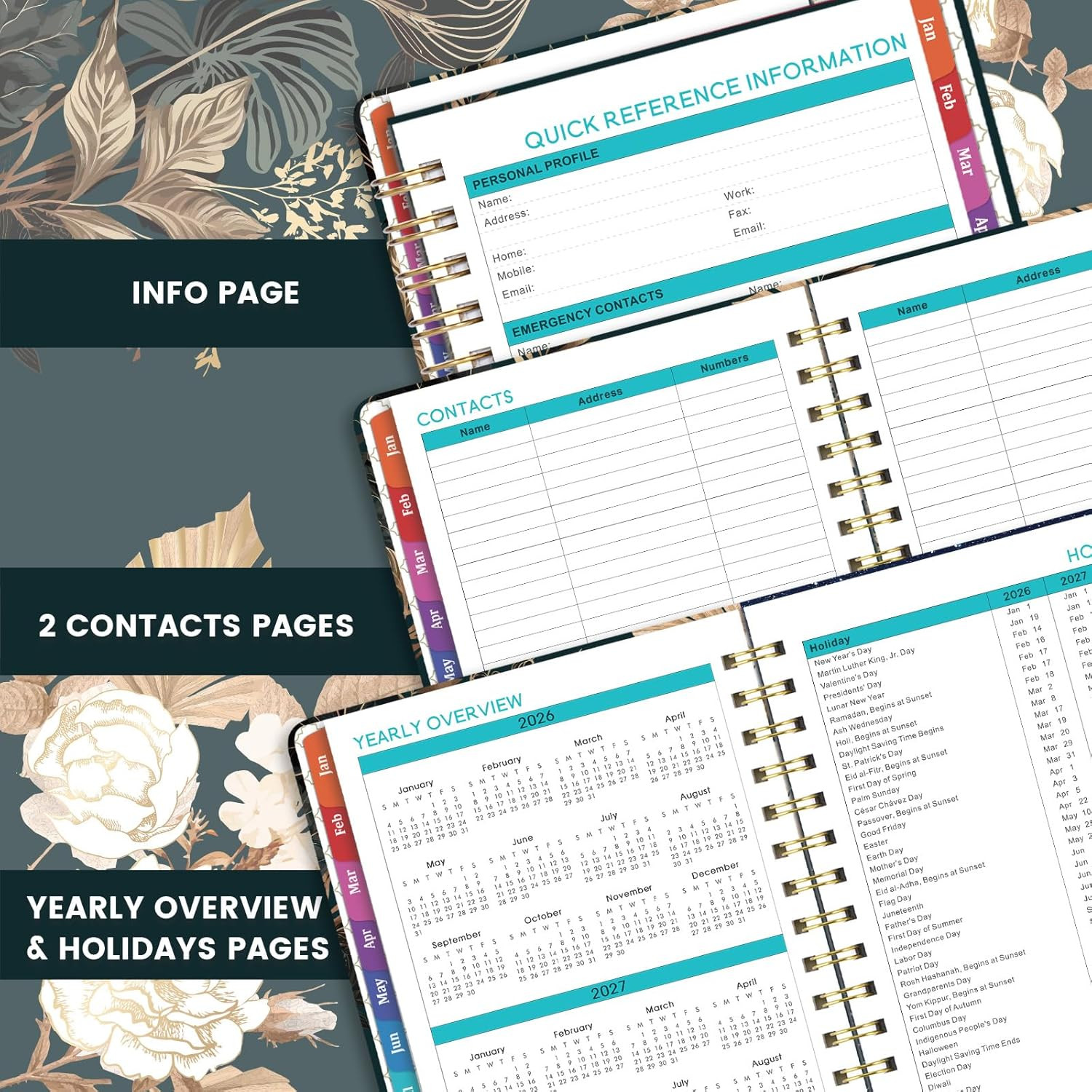 2026 Planner – 2026 Weekly & Monthly Planner, JAN. 2026 – DEC. 2026, 6.4″ X 8.5″