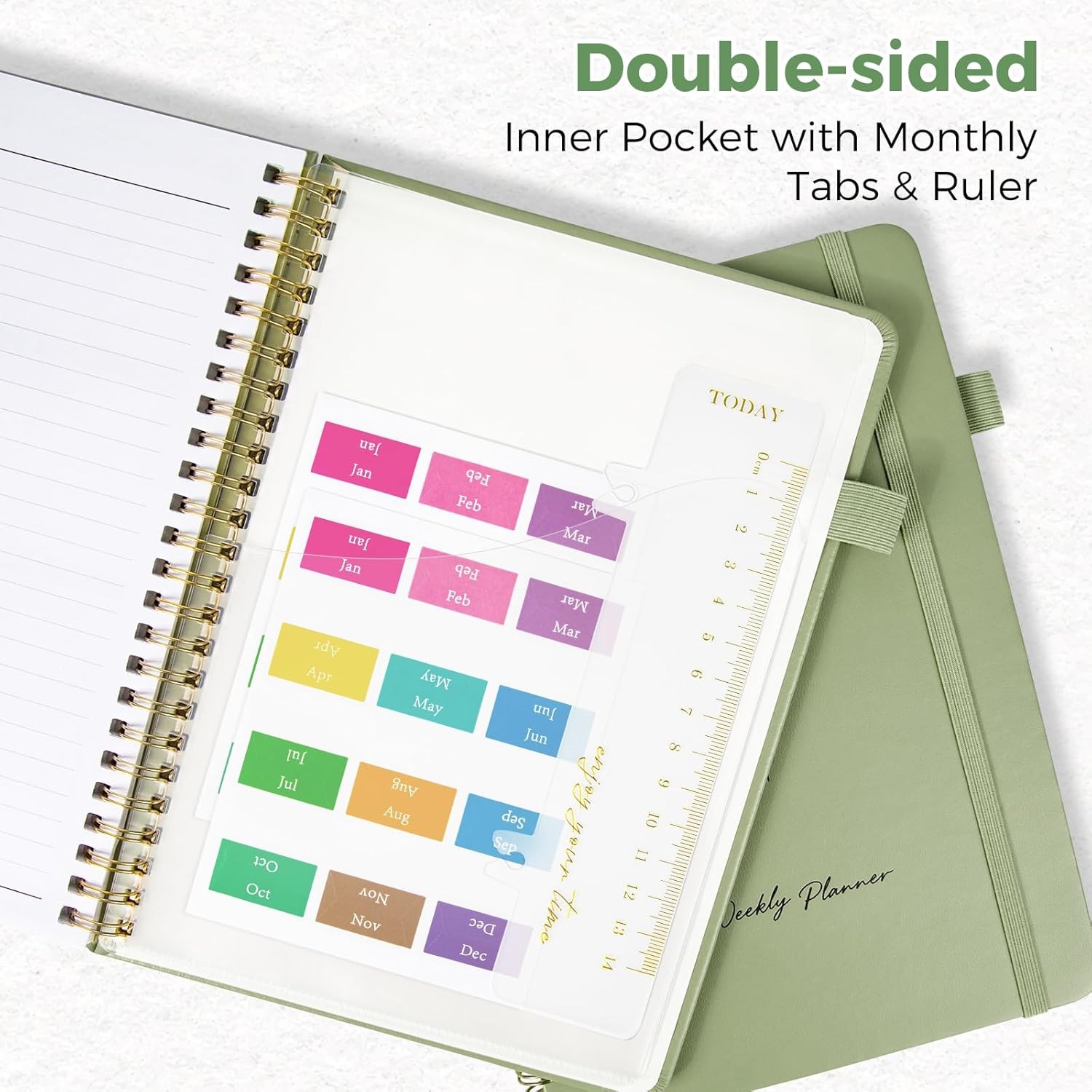 Oucaru Undated Weekly Planner, A5 To Do List Notebook with Goal & Habit Tracker