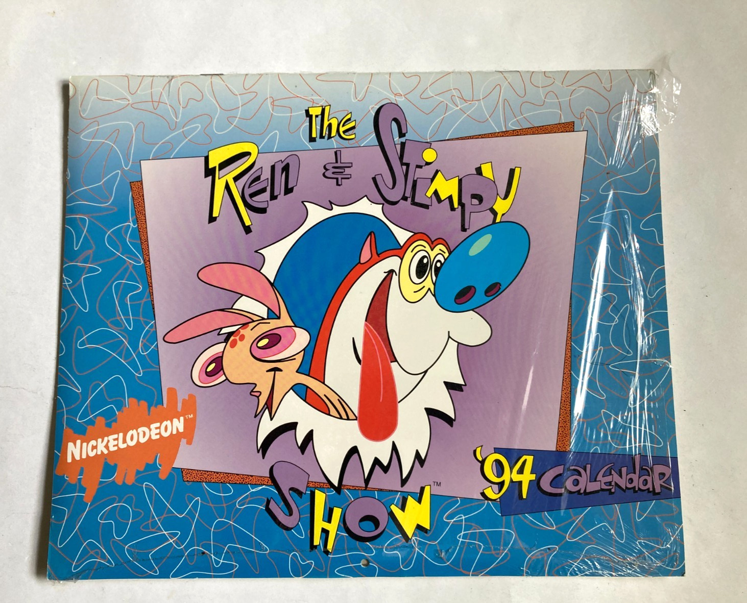 Ren & Stimpy Show Nickelodeon 1994 Calendar Andrews & McMeel 12″ x 10″ – SEALED