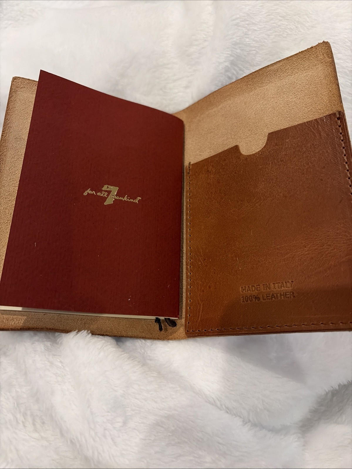 Pocket Notebook Italy Leather Refillable Mini Comp Book -four All Mankind7