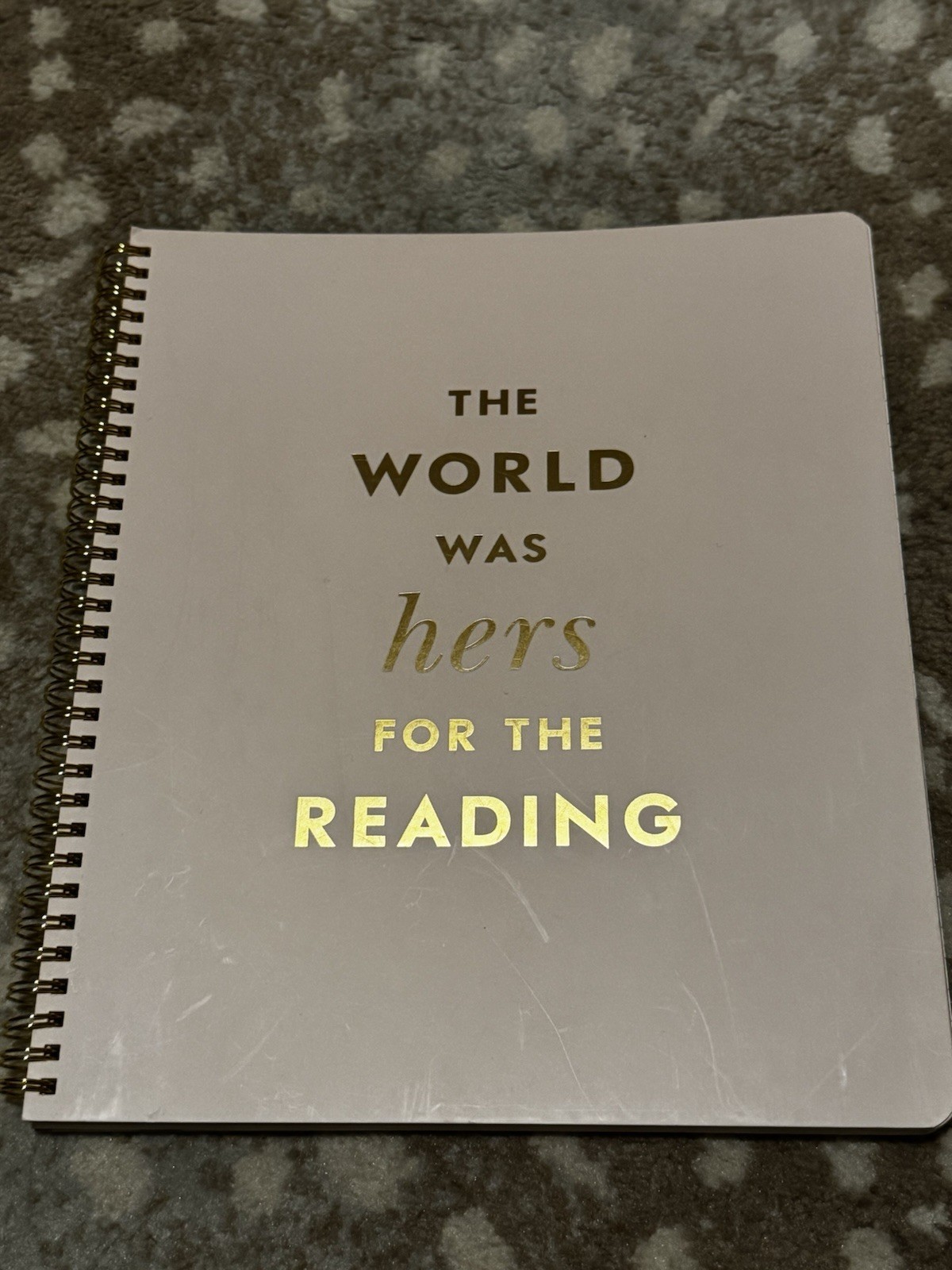 Pink Kate Spade Notebook The World Was Hers For The Reading Journal Bookish