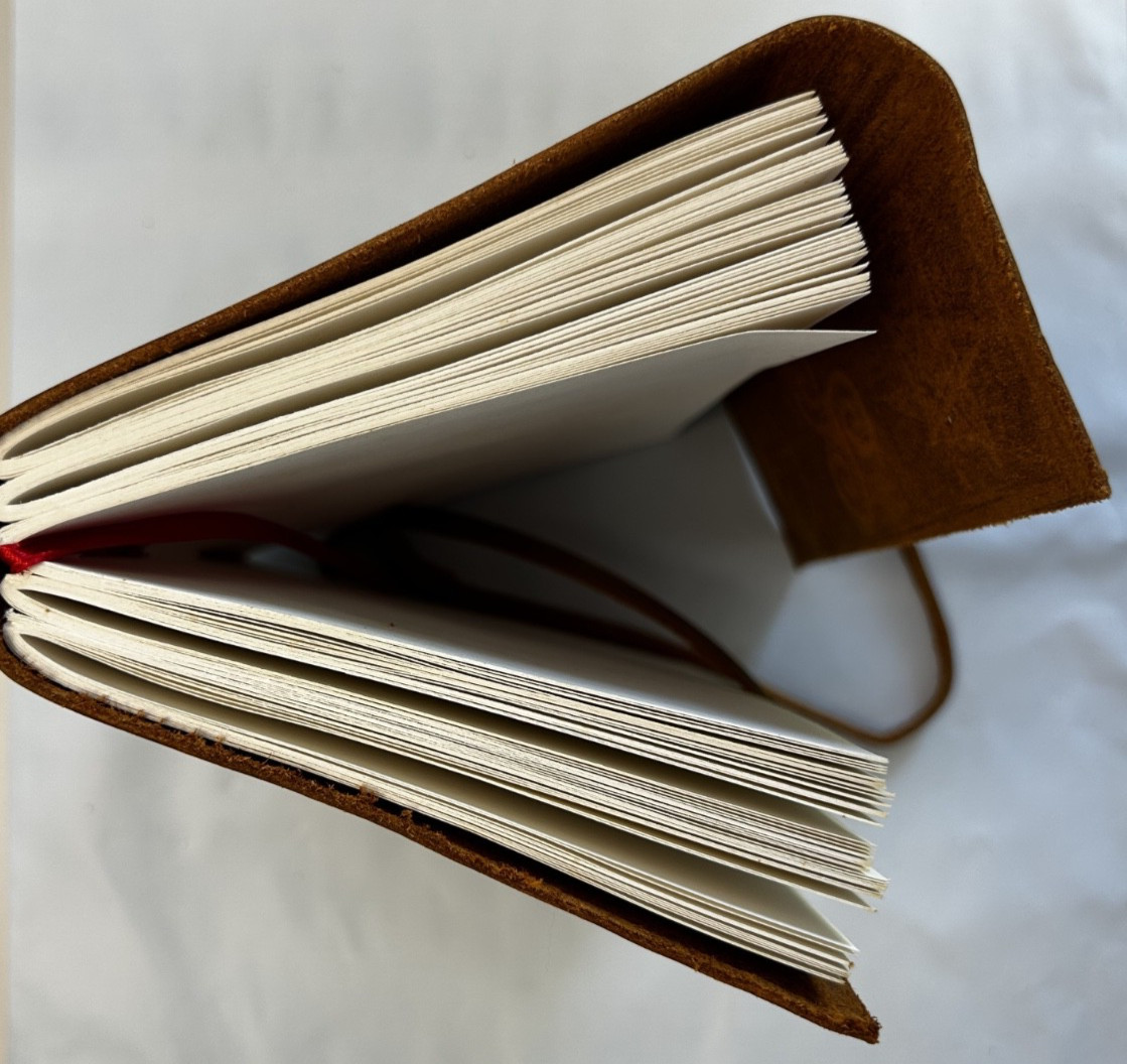 2-Pack Handcrafted Genuine Leather Diary Journal Notebook SUN-MOON Tan 110-page