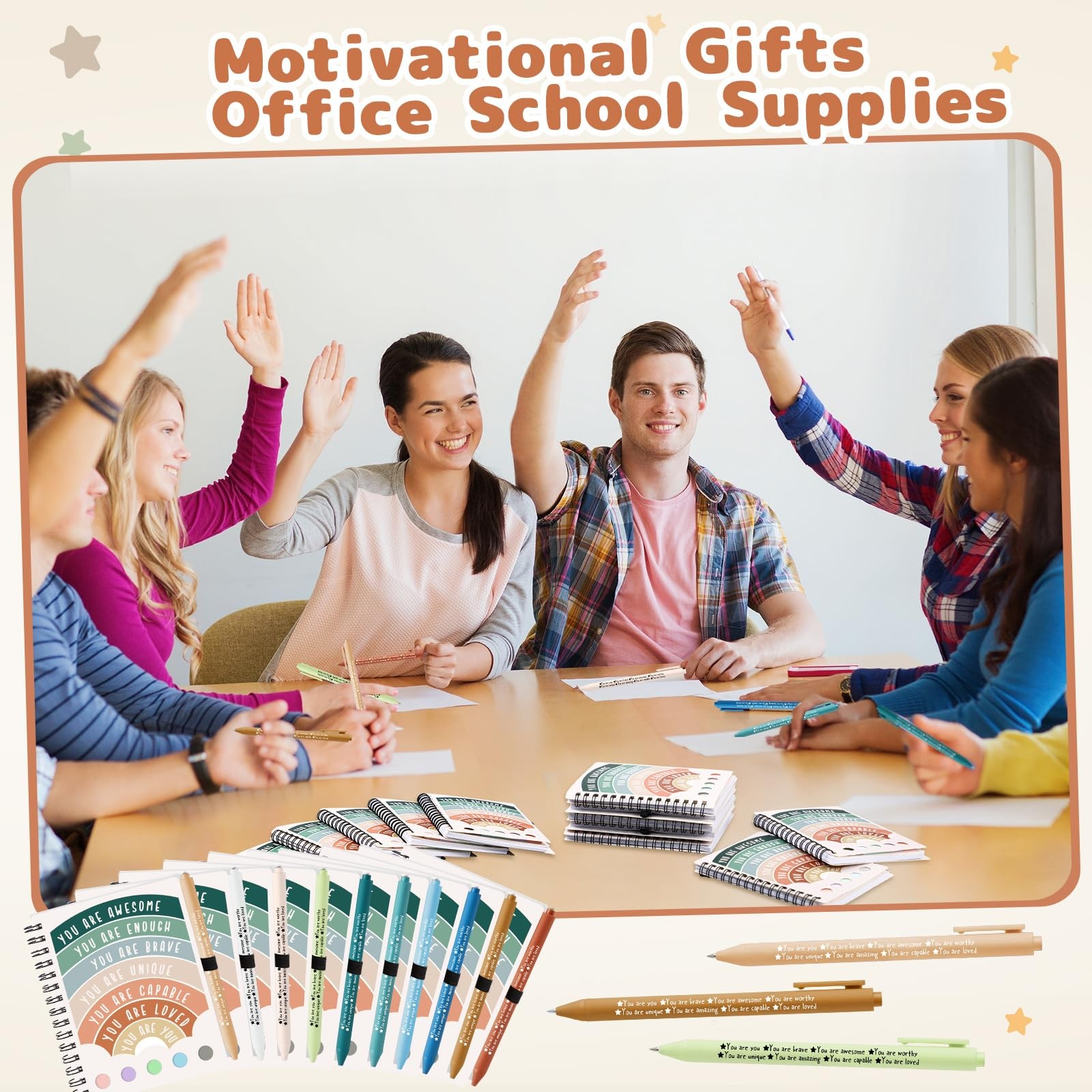 Janlaugh 20 Pcs Mental Health Awareness Gifts Wellness Bulk multi-color