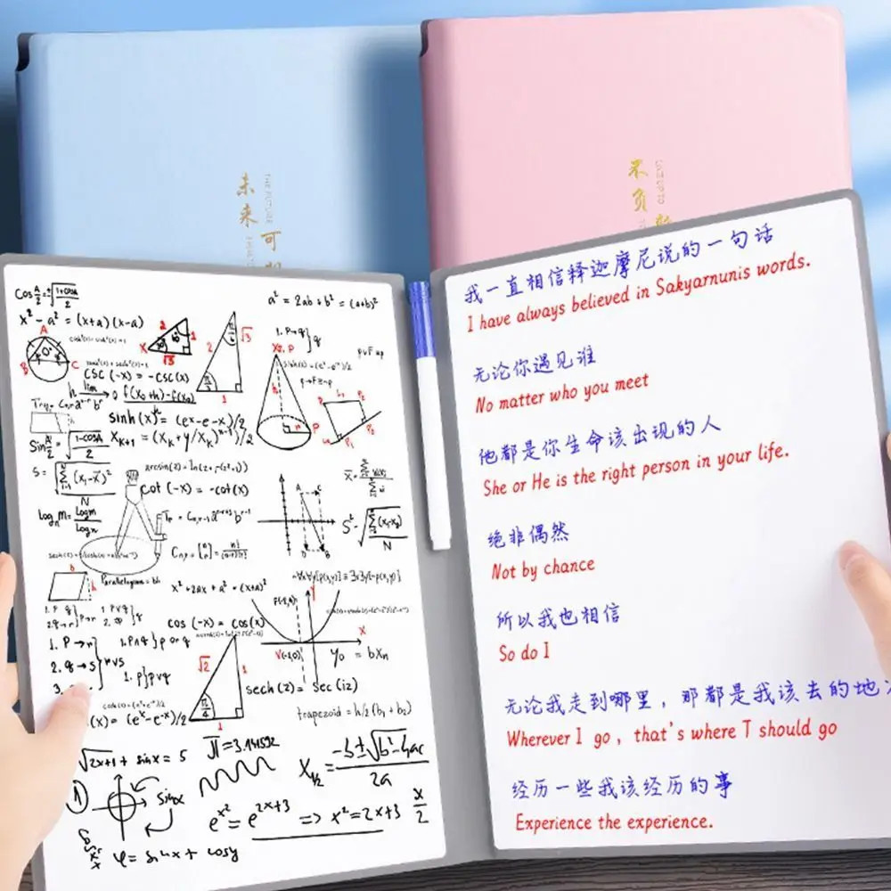 Reusable Erasable Whiteboard Notebook A4 A5 Waterproof Notepad