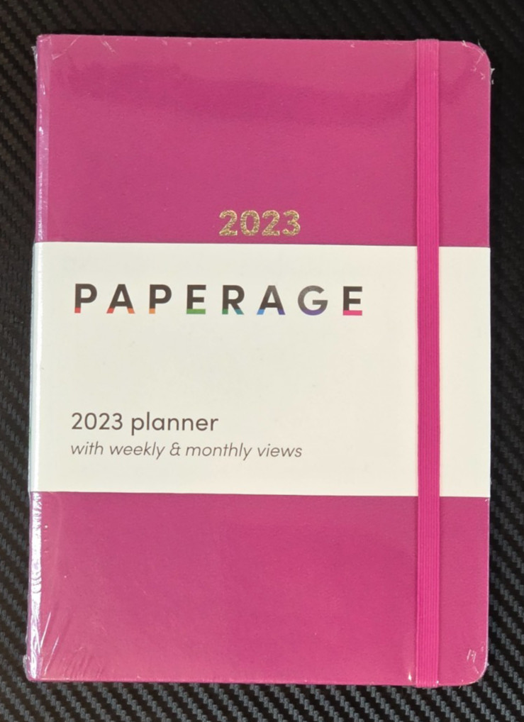 Paperage 2023 Planner W/ Weekly & Monthly Views Pink #80338