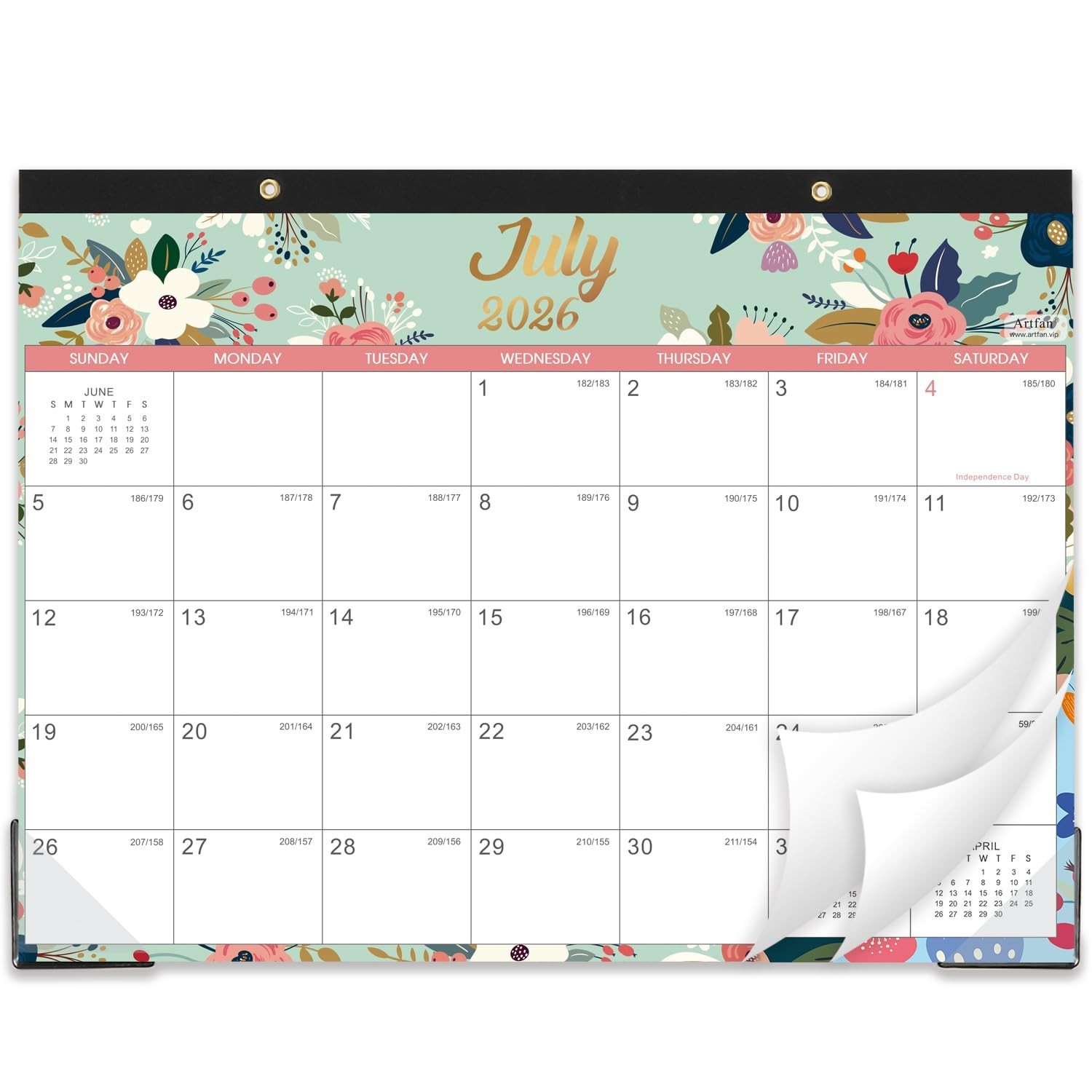 Desk Calendar/Calendar 2026-2027- Jul. 2026 – Dec. 2027, 18 Monthly Desk/Wall…