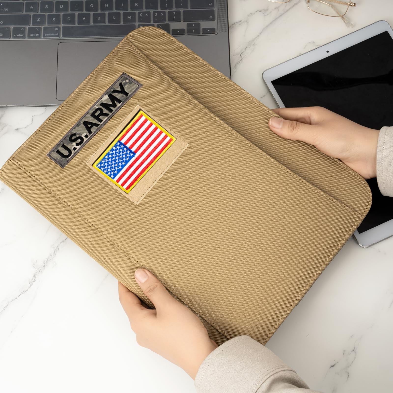 Military Zippered Padfolio and Tactical Notebook Cover with Legal Pad for A4 …