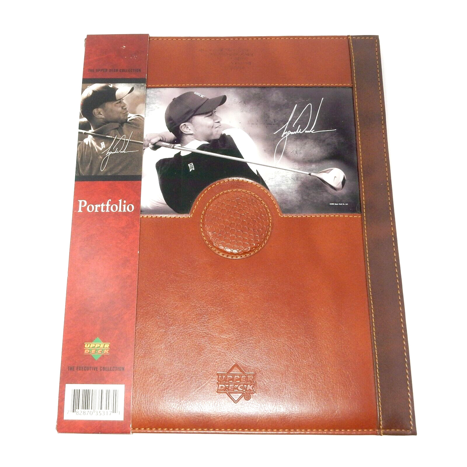 TIGER WOODS EXECUTIVE COLLECTION BY UPPER DECK SYNTHETIC LEATHER PORTFOLIO 2004