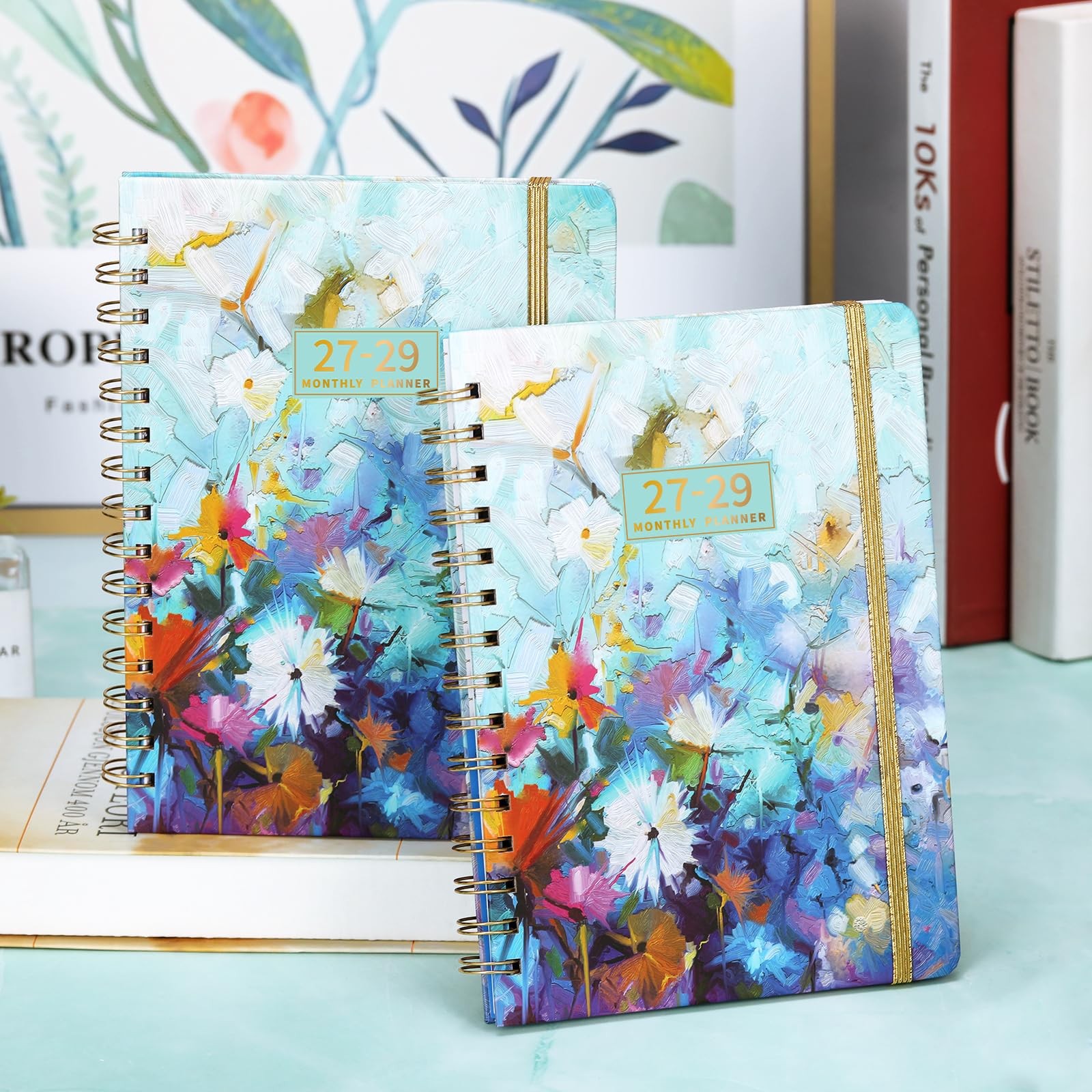 2027-2029 Monthly Planner/Calendar – 3 Year 6.3″ x 8.4″, oil painting