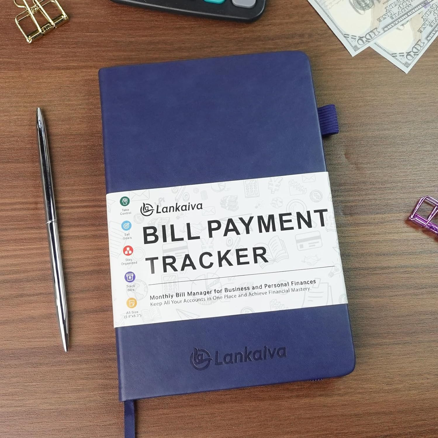 Bill Tracker Notebook – Budget Planner and Monthly Bill Organizer for Expense