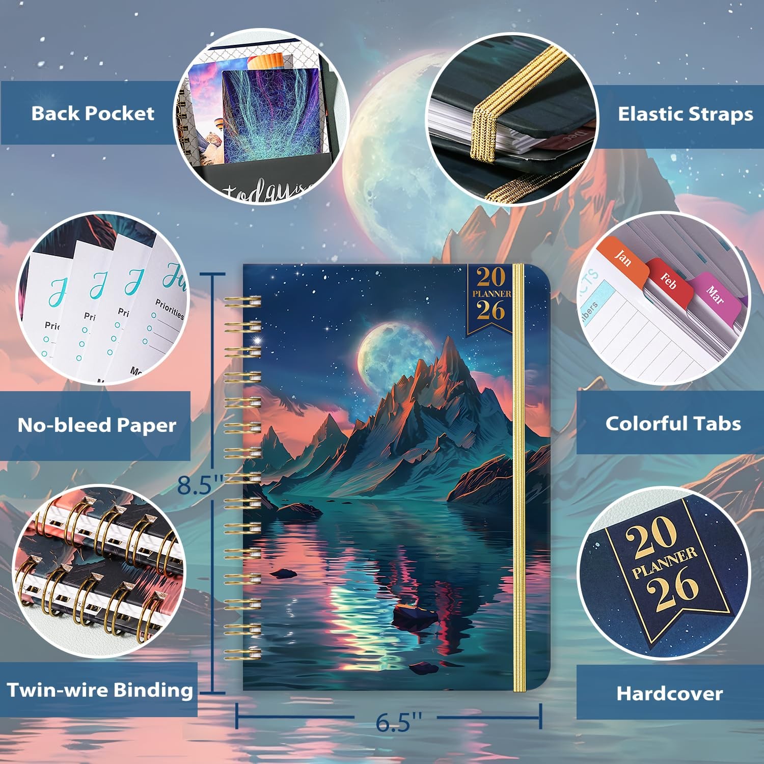 2024-2027 Pocket Planner 36 Month Calendar From July 2024 to June 2027
