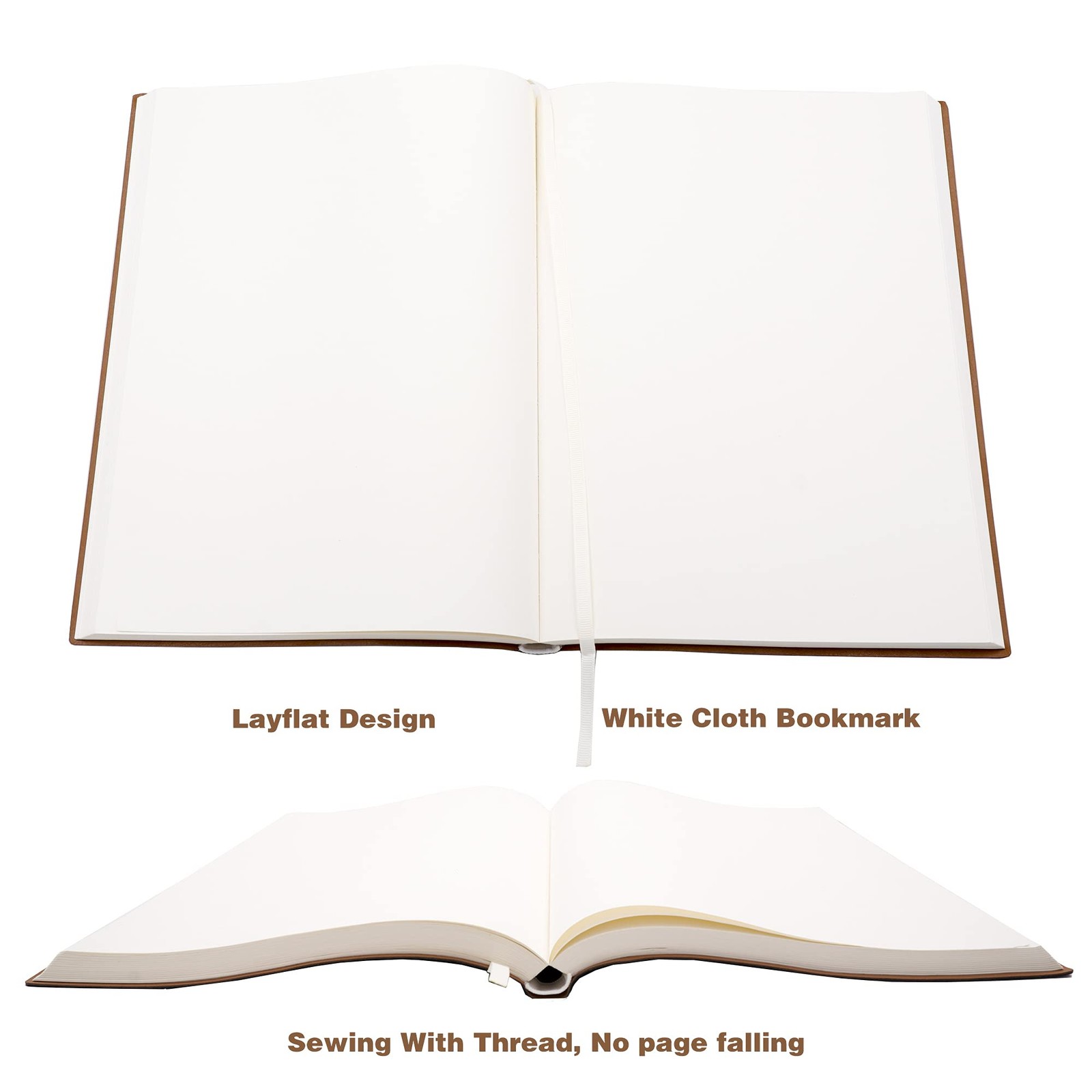 Large Thick Journal Notebook, Blank Papers, A4 8.4×11.4 inches, 416 Pages, So…