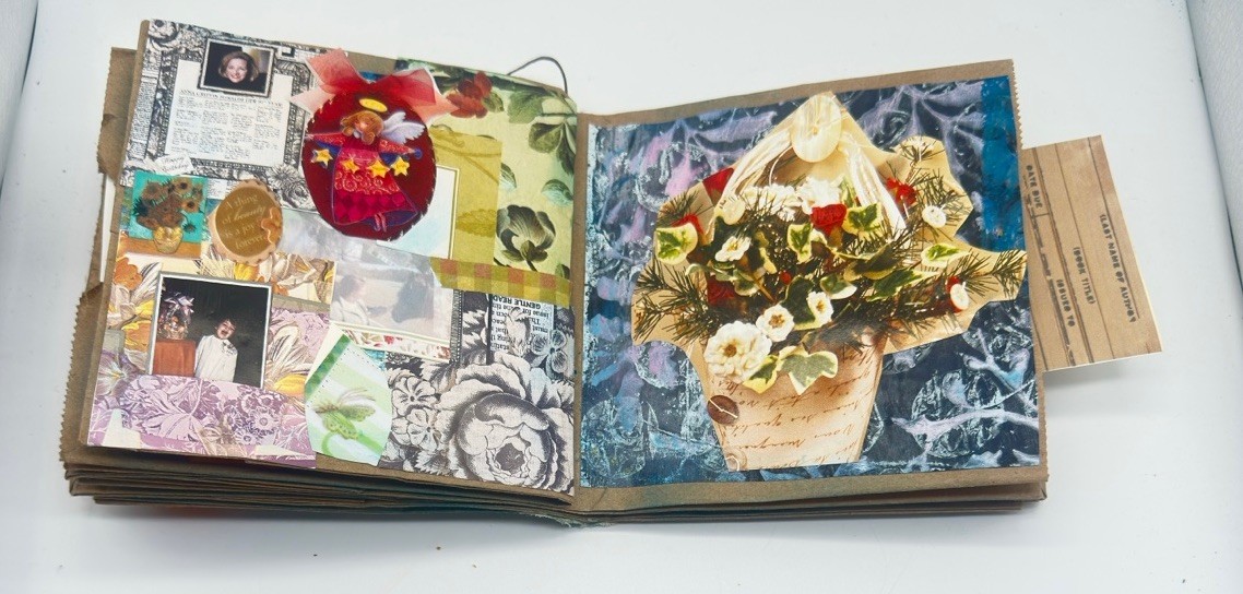 Hand Made Junk Journal Let You Heart Be Your Guide Theme Coffee Dyed Paper