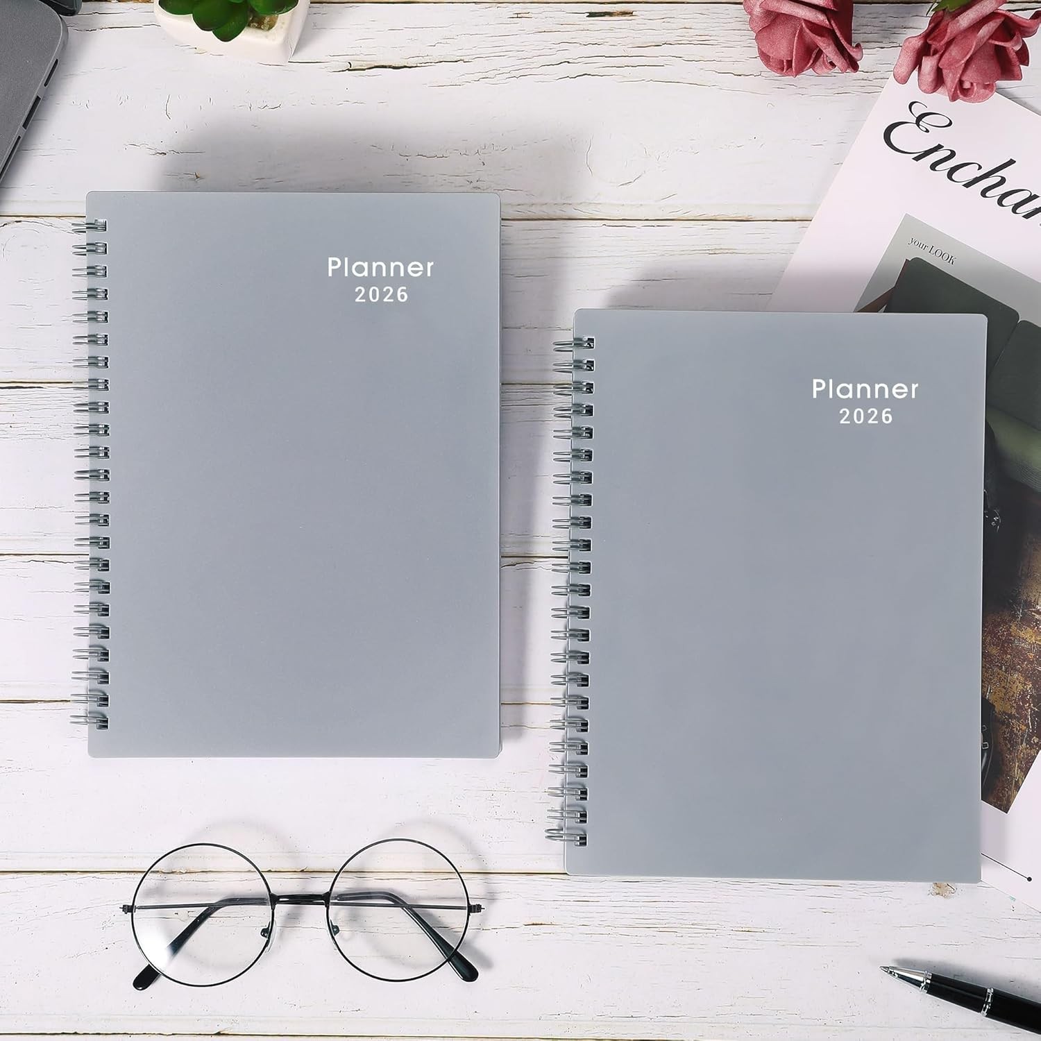Adult 2026 Planner with Flexible Cover and Monthly Tabs