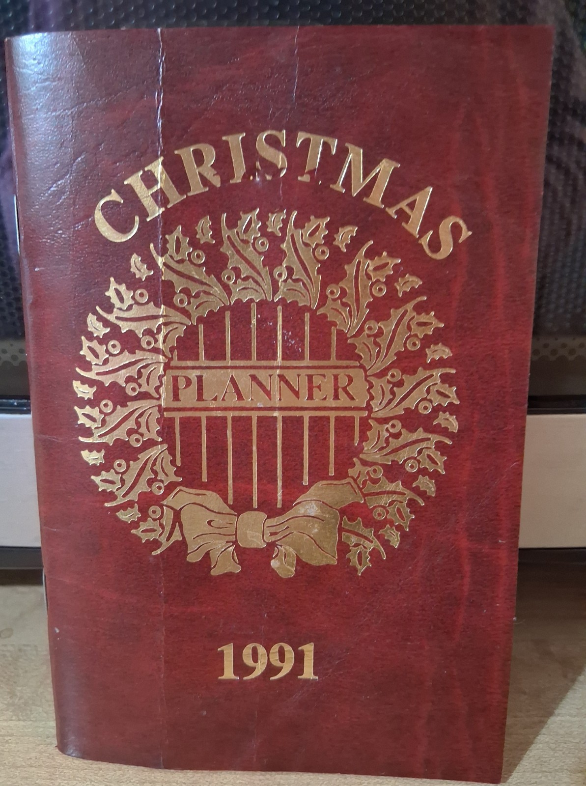 1991 Christmas Planner VTG Address Book Xmas Card Gift Calendar Recipe NOS 5×4″