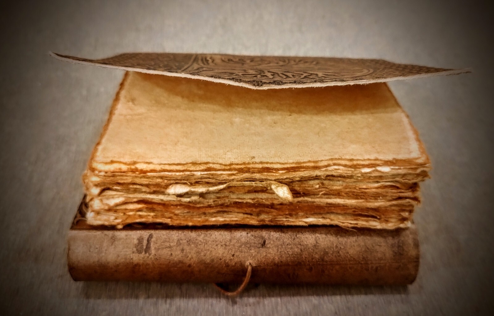Handmade Tree of Life Embossed Leather Bound 200 Page Unlined Unisex Journal
