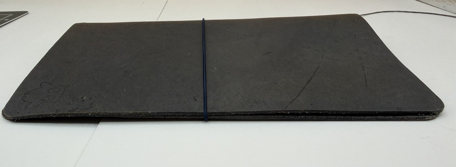 Handmade B6 Slim Leather Traveler’s Notebook Cover Gray Owl 4 Band TN