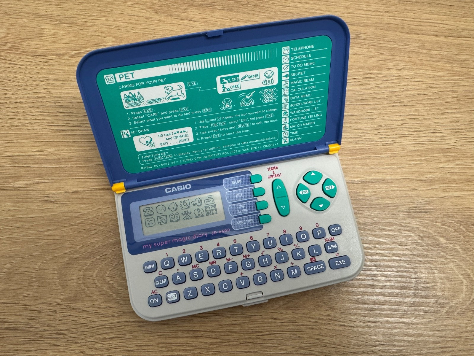 ~VINTAGE~ CASIO JD-6600 My Super Magic Diary Pet Action