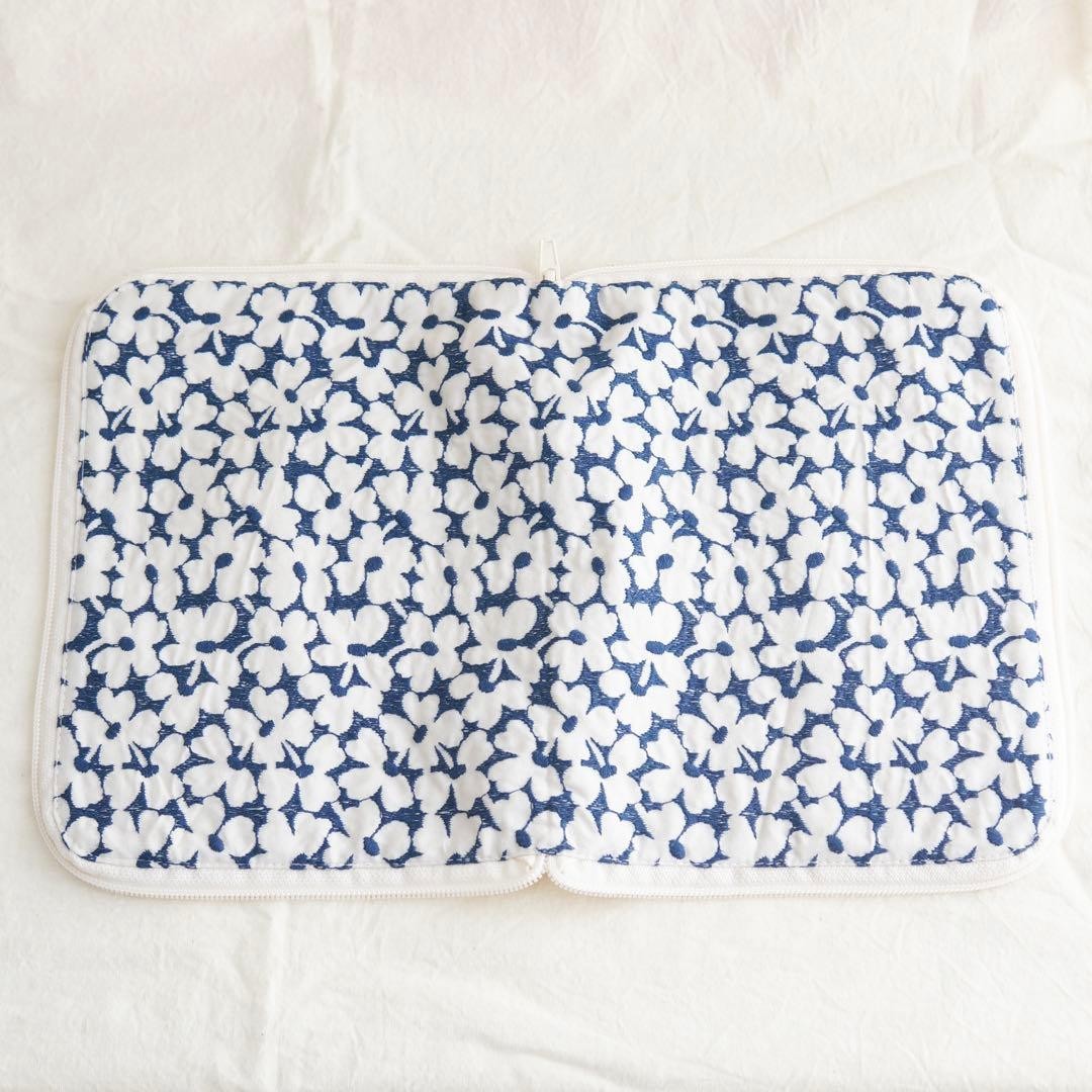 Zipper Book Cover Floral Pattern Waterproof Protective Used