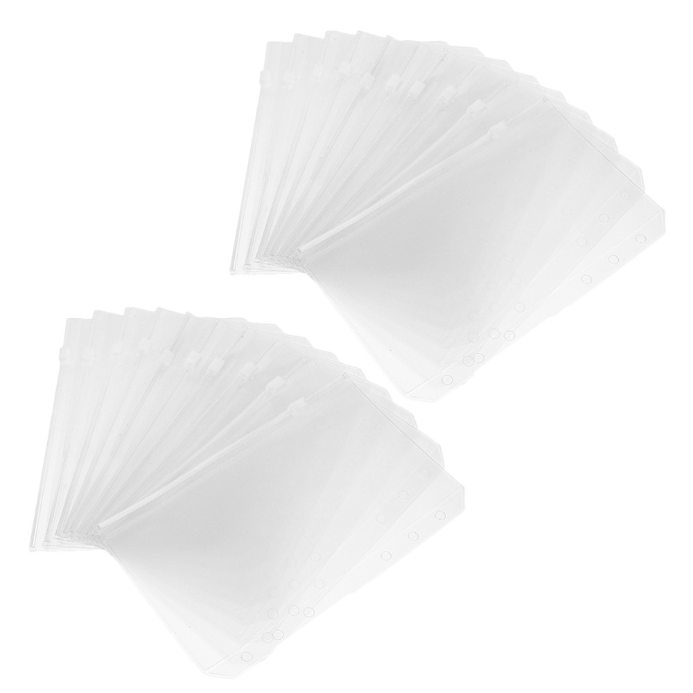 20pcs A6 Planner Inserts: A6 Zipper Binder Pockets For Budget Books –