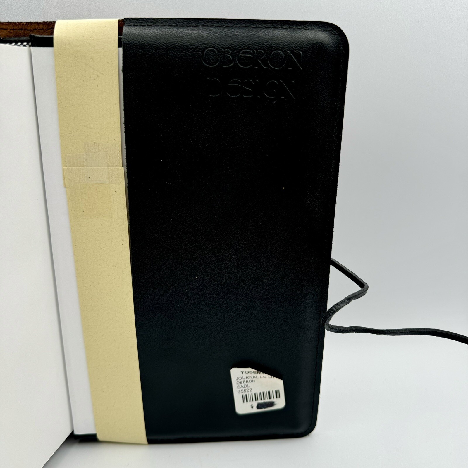 Oberon Design Genuine Leather Refillable Journal Cover w/ Hardbound Blank Insert