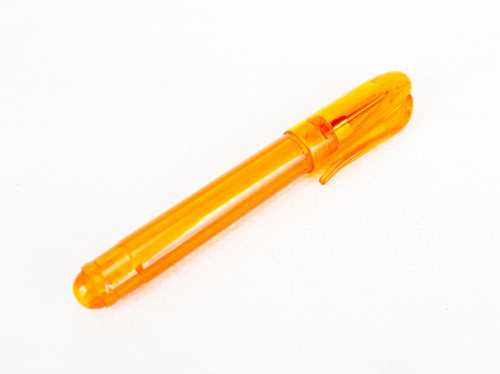 Mini Pocket Jotter Notebook & Pen, Orange, Spiral Bound, Elastic Closure, #MP778