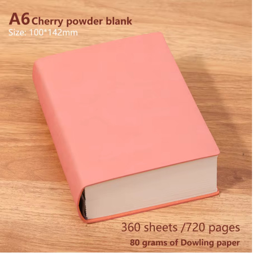 720 Pages Blank Notebook Soft PU Leather Cover Thick Journal Sketchbook
