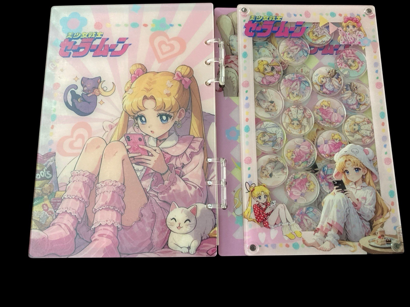 Sailor Moon Acrylic shaker notebook
