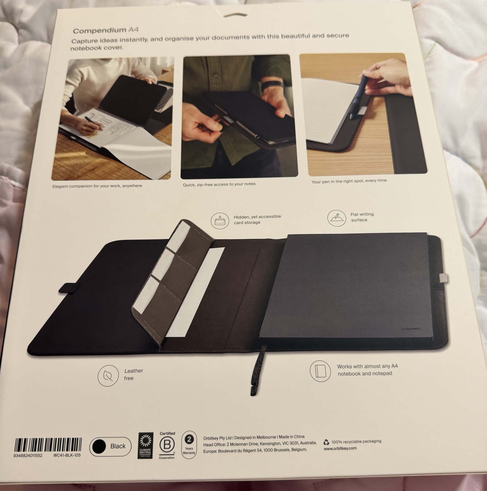 Orbitkey Compendium (Leather Free) A4 Notebook Cover