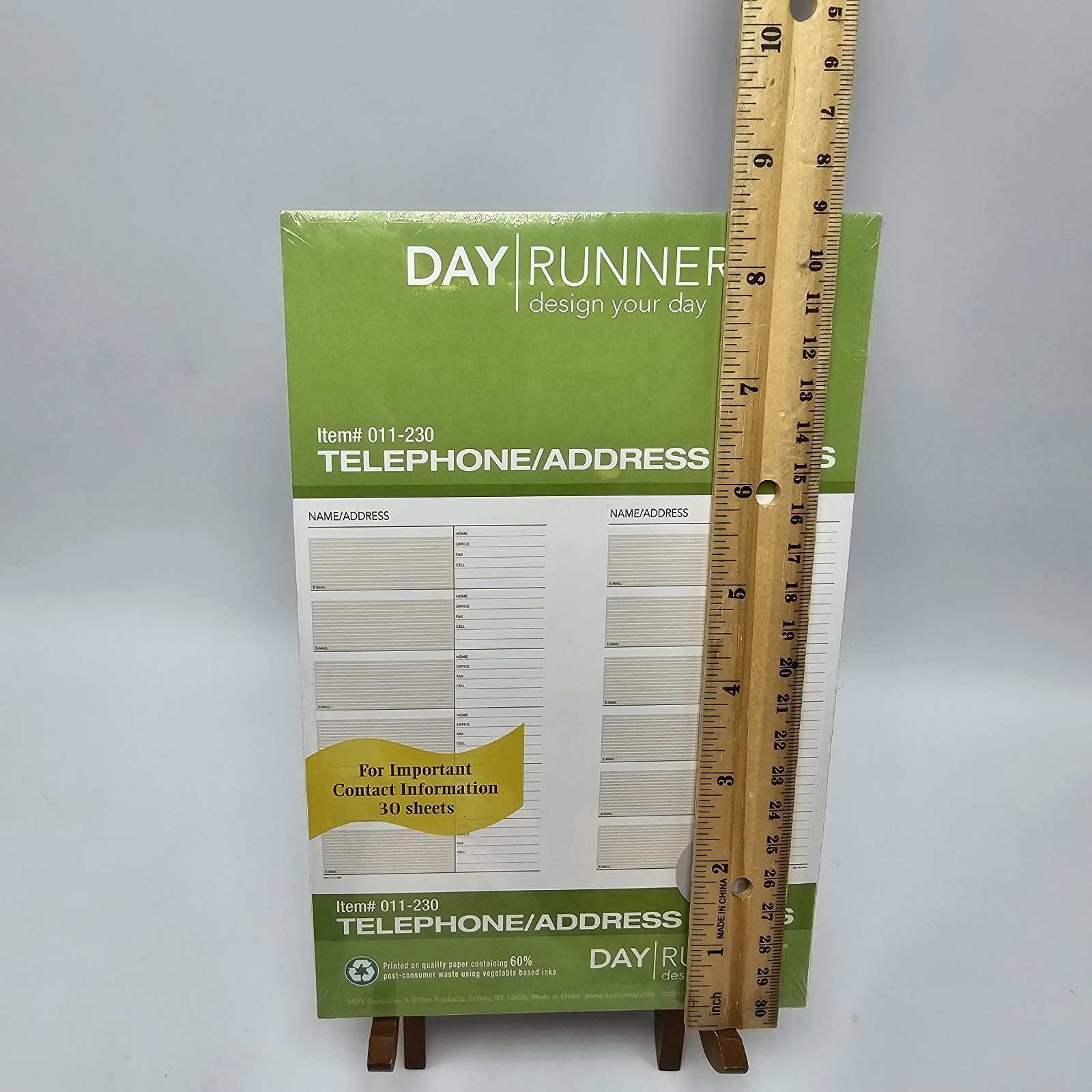 Day Runner Telephone Address Pages 3 7 ring 5.5 x 8.5 30 pg Dayrunner 011230