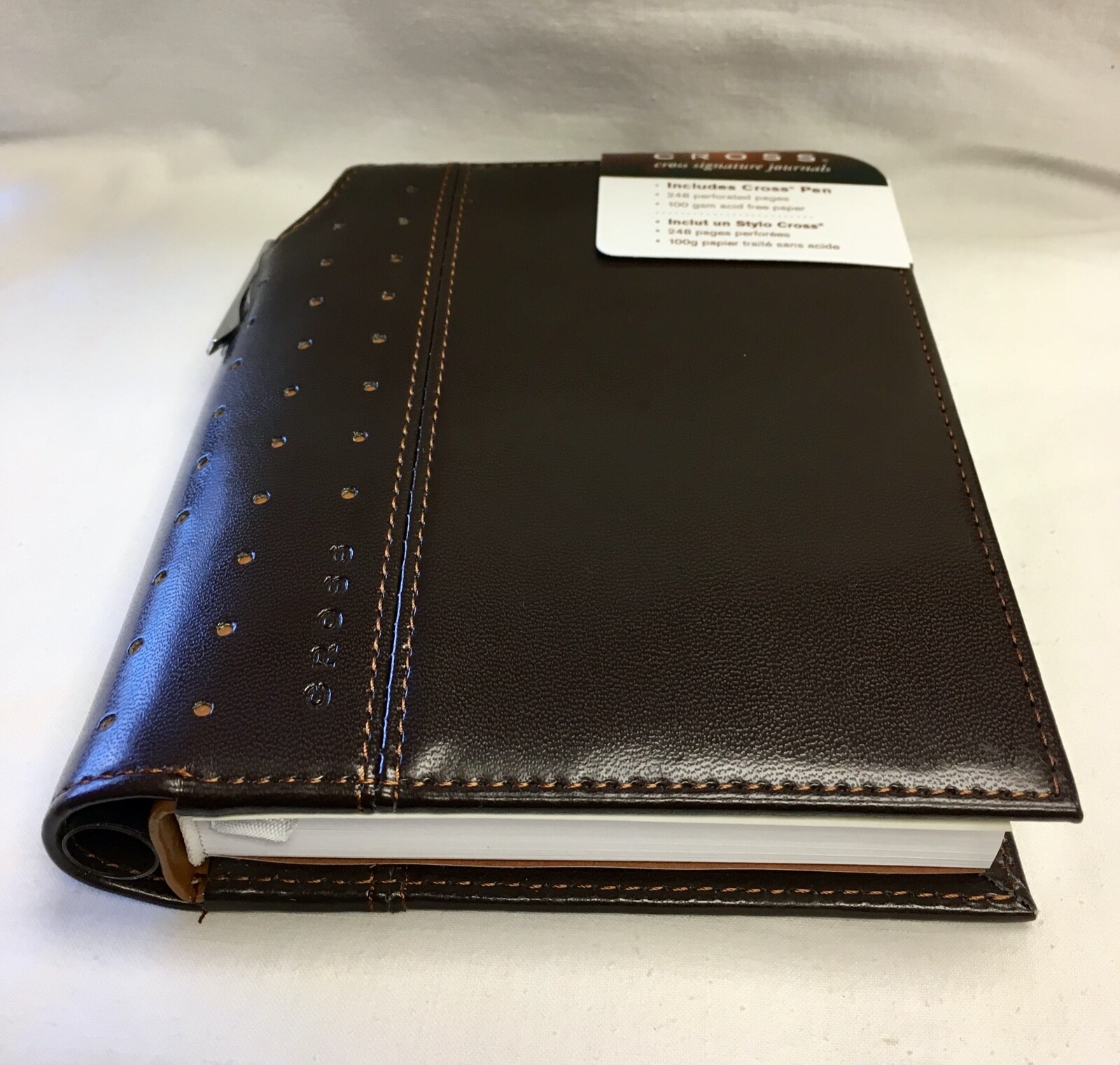 Cross Signature Journal with Pen, 5″ x 6″, Small Brown