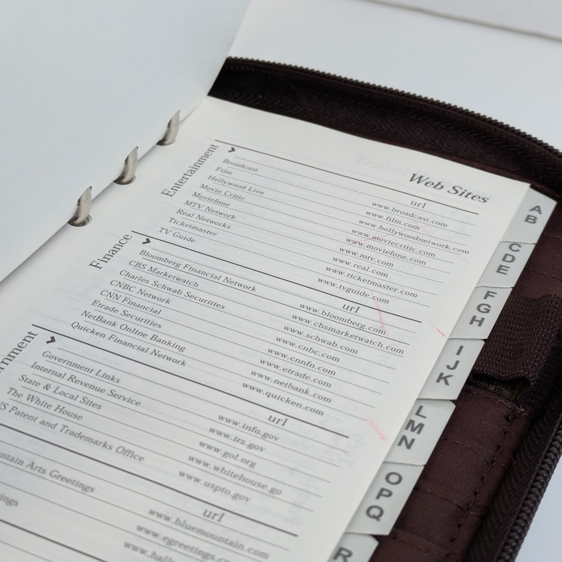 Mundi Mundex Planner Faux Croc Brown Double Zip Agenda Calculator Undated Sheets