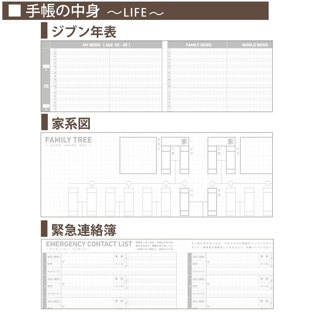 KOKUYO Jibun Planner mini LIFE 2-JCML3