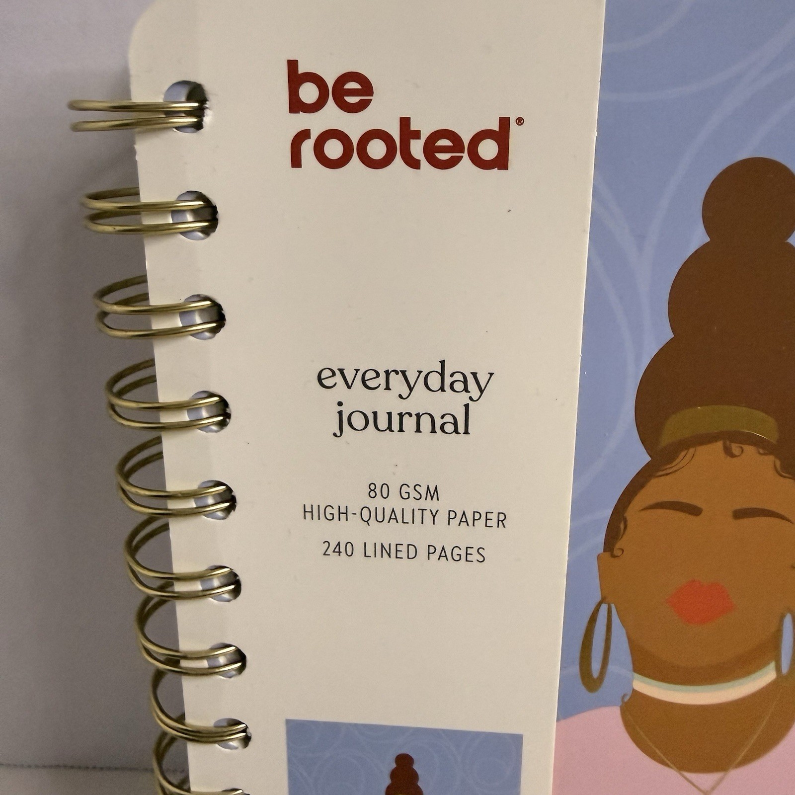 Be Rooted “I Am The Blueprint” Spiral Journal 5.5×8.5 New 240 Pages