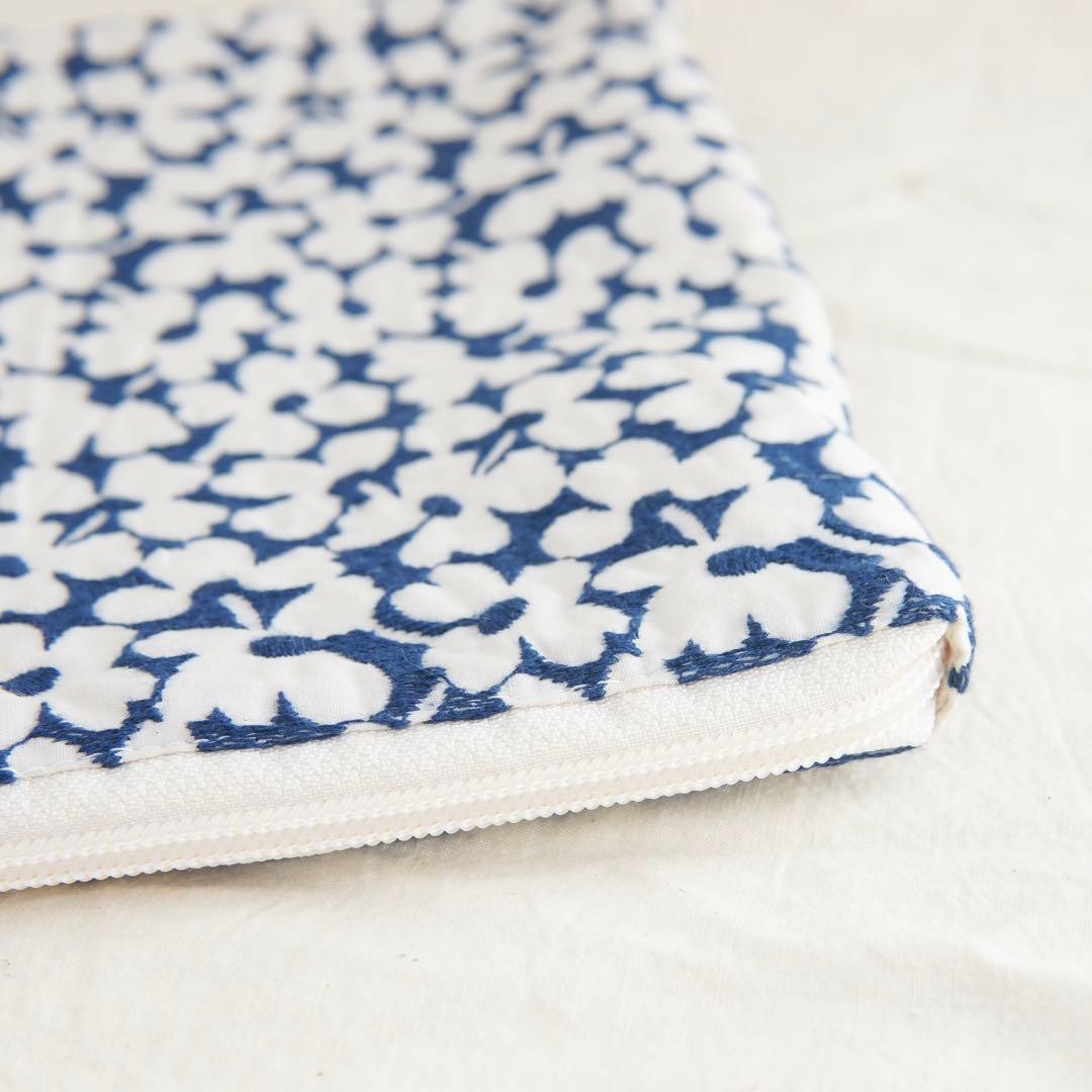 Zipper Book Cover Floral Pattern Waterproof Protective Used