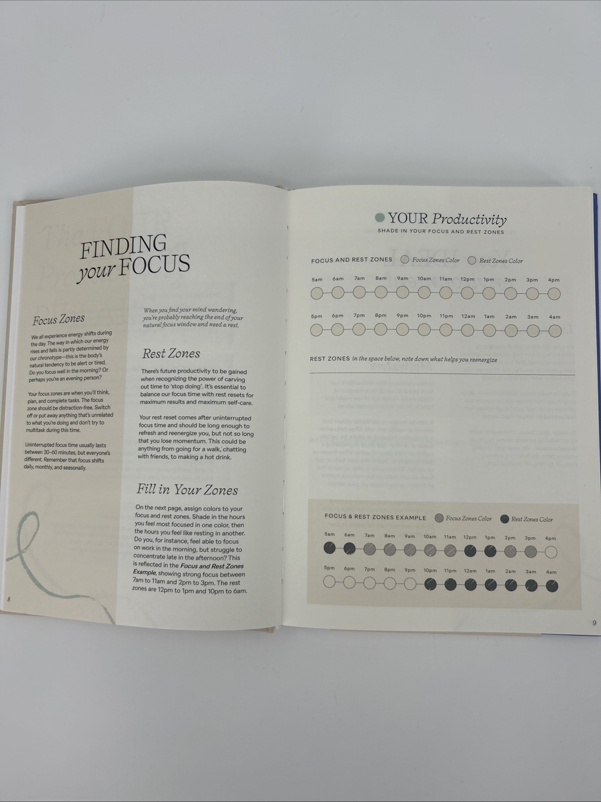 Papier Productivity Planner Start Fresh Every Day Blue Hardcover 16 Week Undated
