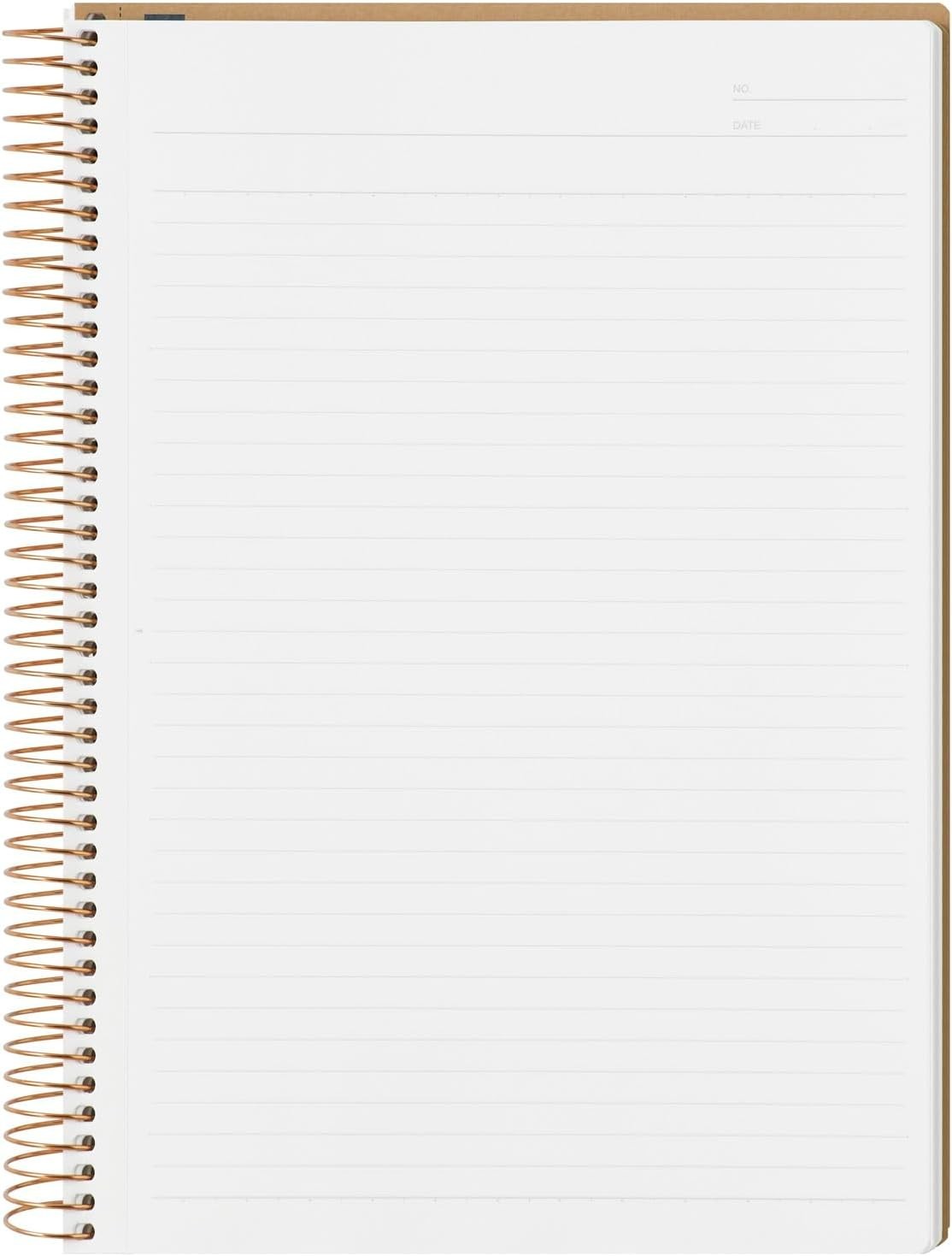 B5 Spiral Notebook with Kraft Cover – 300 Pages, Smooth Writing, Lay-Flat Design