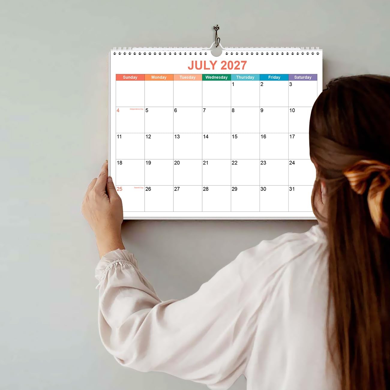 Calendar 2026-2027, Wall 2026-2027 from June 8.5″ x 11″, Colorful