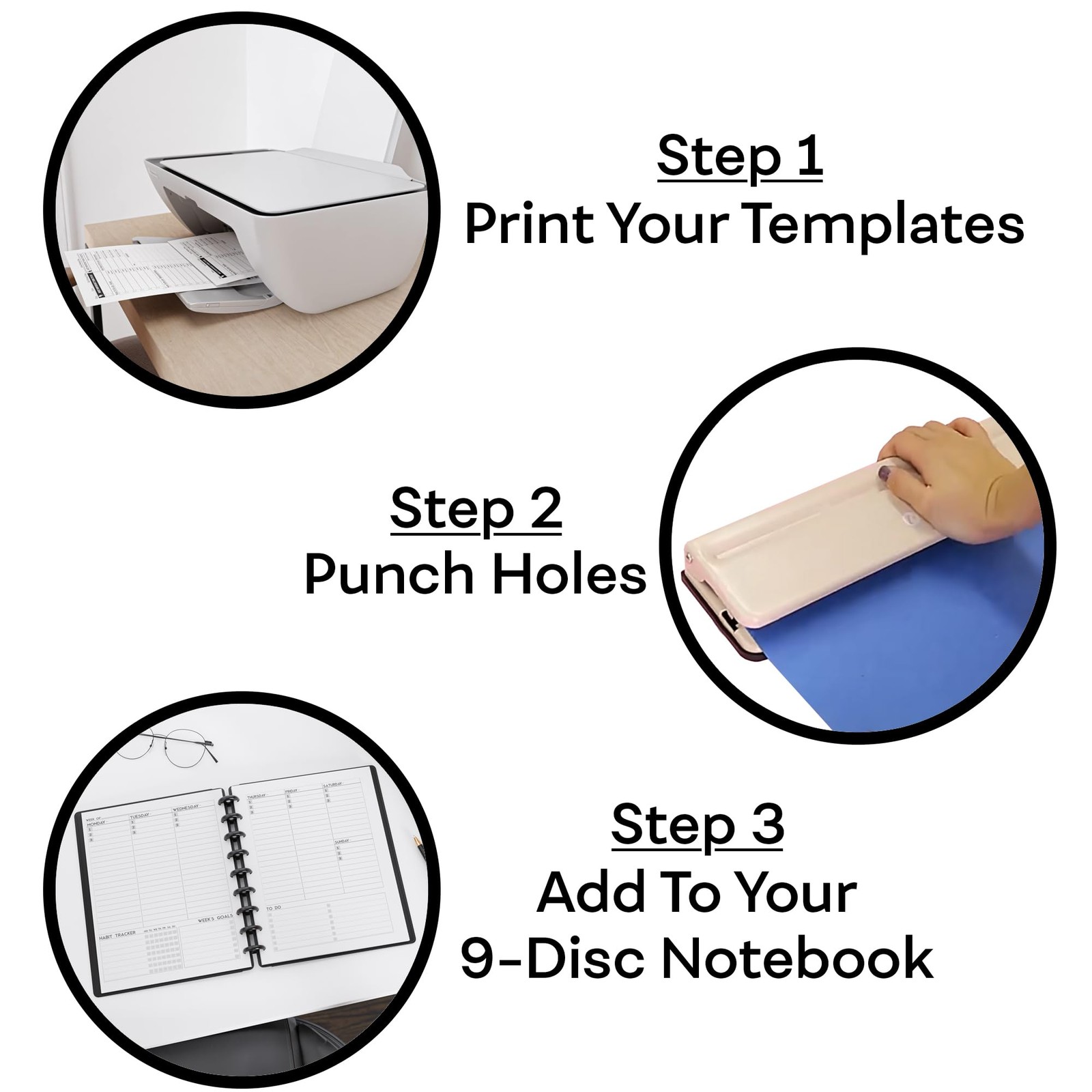 Blank 7 x 9.25 Inch Paper, 120 GSM, 200 Sheets, DIY Template Printing white