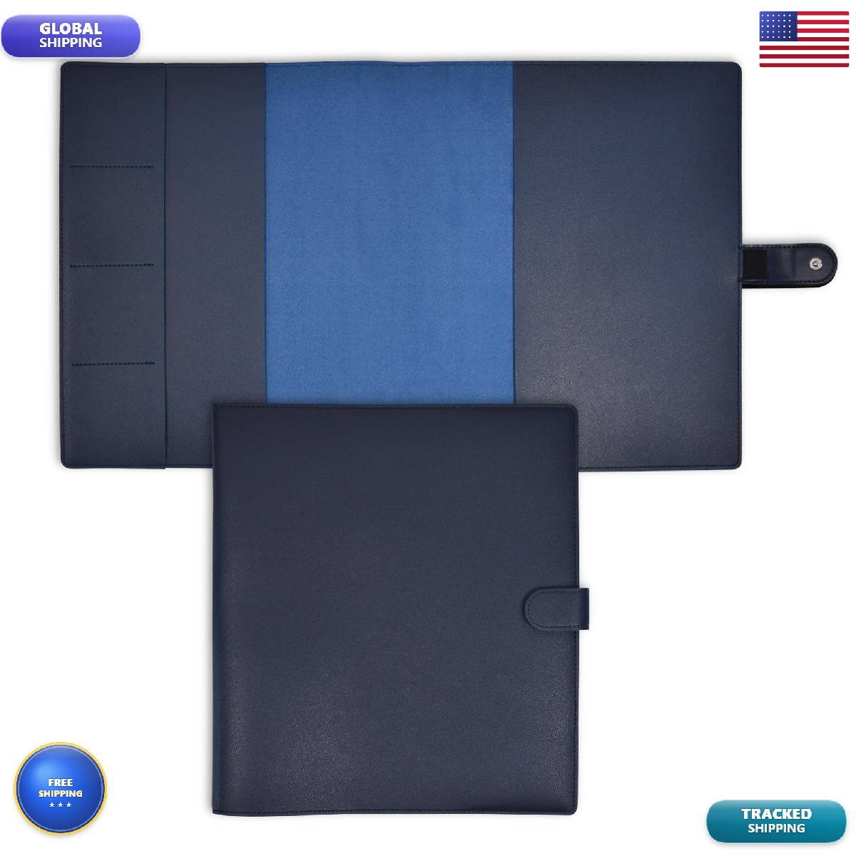 Eleven Discs Premium Faux Leather Discbound Notebook Folio Cover Multiple